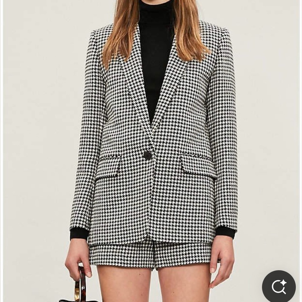 Sandro Paris Houndstooth Blazer